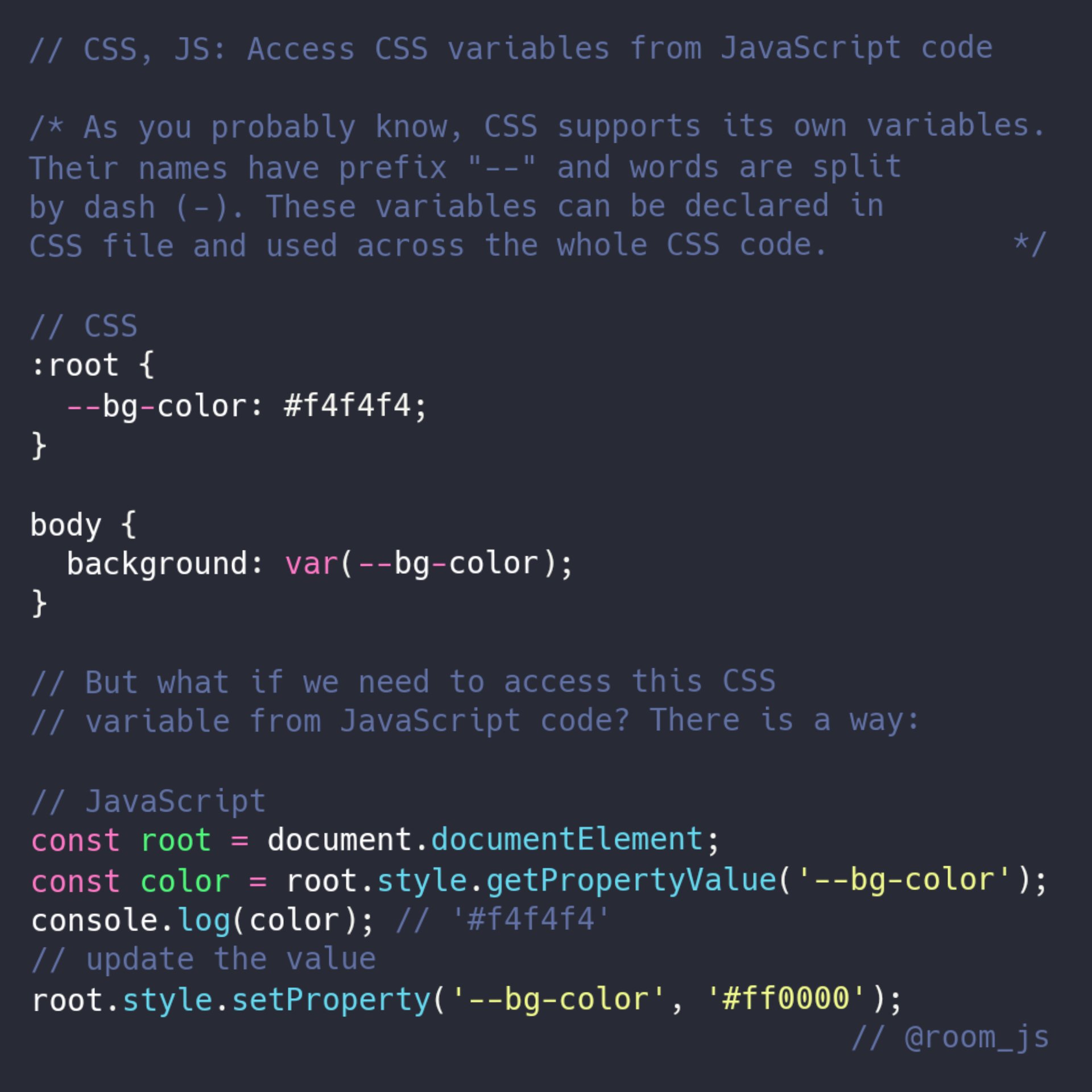 28 Access Css Variables In Javascript