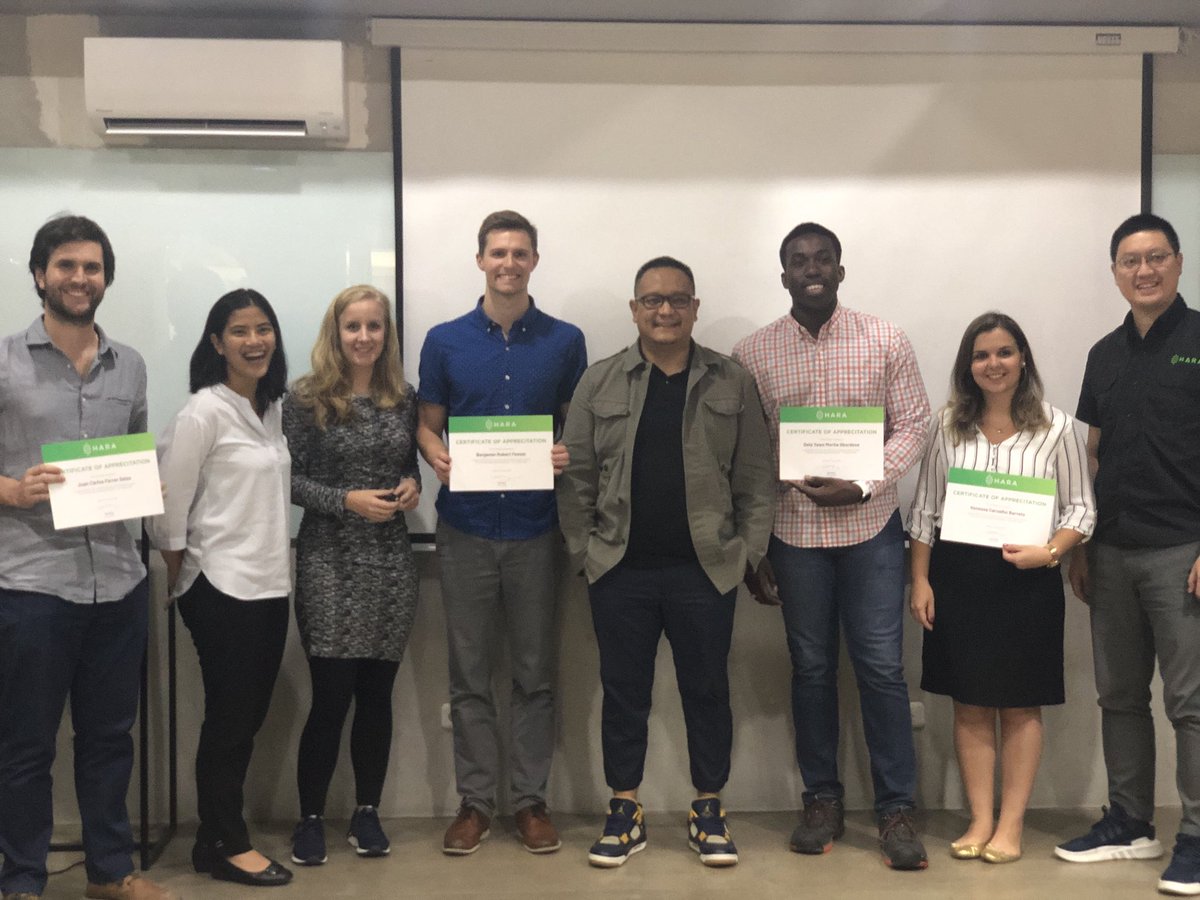 HARA_AgriTech's tweet photo. A big thanks to our students from @MIT Sloan who advised HARA on the strategy for expansion and token model.  See you guys soon! #WeAreHARA #HARAToken #MIT https://t.co/hZoXnVzdIM