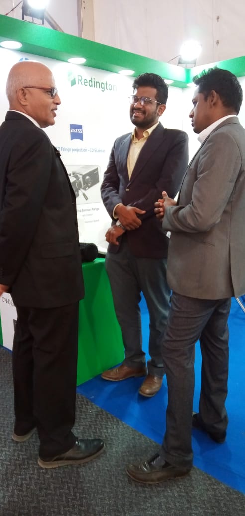 Redington3D's tweet photo. Day2 at #IMTEX50  , curious visitors keep swinging by. Visit us at Bangalore  International Exhibition Centre Hall No. 6 at Stall A-117 and witness  the world of possibilities in 3D printing by 3D by HP. #ISMT2019 
 https://t.co/XAY5AGX7lm https://t.co/34Xc0YCviZ