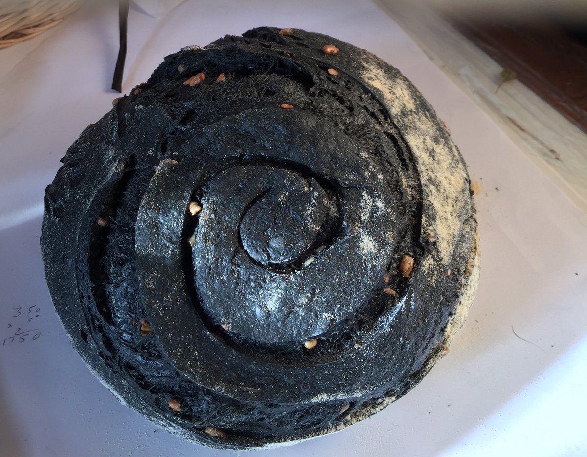 EustaceanArthur's tweet image. Yummy black bread in ⁦@kitchenlangport⁩  today . Thought that it was going to be heavy but it tastes lovely and is very light. Can’t wait to make myself a sandwich ... egg and cress will look very pretty #interestinglangportshops #deliciousbread #artisanalbread  #shoplocal