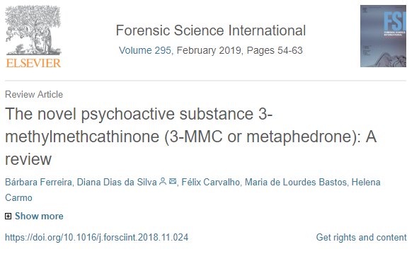 INCB_ION's tweet photo. [NPS Review] 3-methylmethcathinone (#3_MMC or #metaphedrone) 3-MMC-related morbidity and mortality have alarmingly increased in recent years. Most 3-MMC consumption concerns polydrug abuse. 📥 https://t.co/AN5caYGJxC https://t.co/YwwUNFvITK