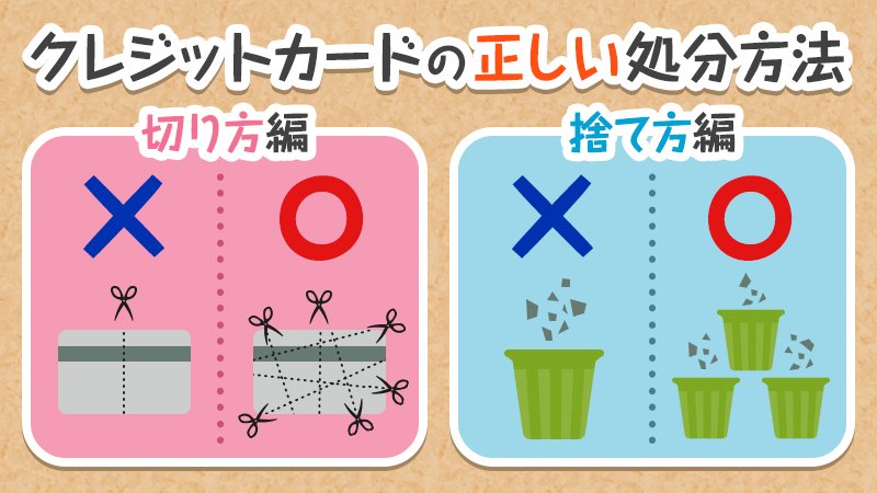 ⚠️NO MORE 不正利用⚠️／ クレジットカードの正しい処分方法とは
