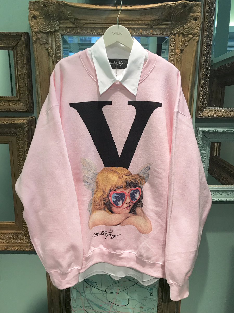 スウェット MILKBOY - milkboy VALENTINE SUCKS SWEATS トレーナーの