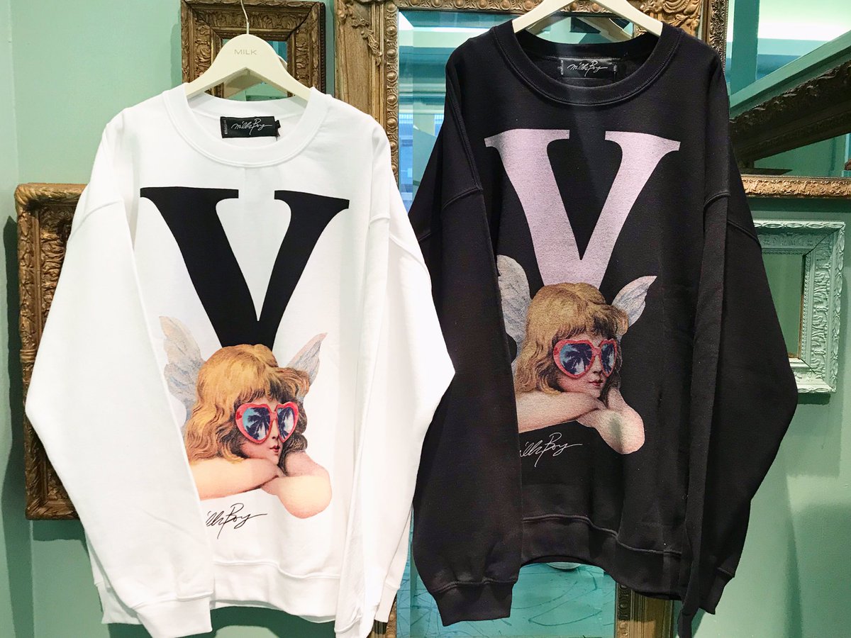milkboy VALENTINE SUCKS SWEATS トレーナー MILKBOY - MILKBOY VALENTINE SUCKS スウェット バレンタイン ピンクの