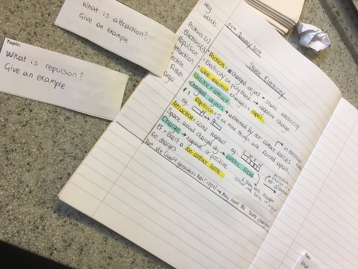 TJohns85's tweet photo. I just taught a lesson using #Cornellnotetaking combined with the @AceThatTest using textbooks effectively and making flashcards https://t.co/6Rl1CjailZ