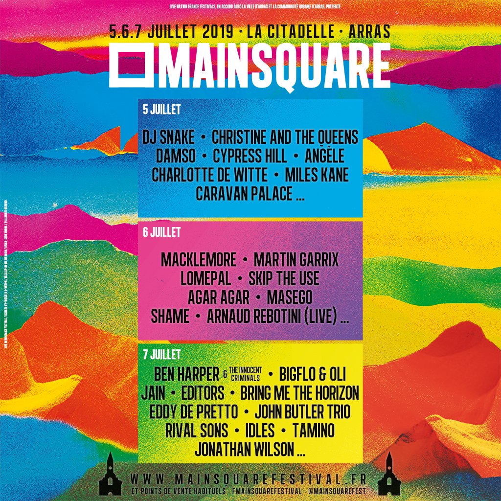 placesconcert_'s tweet photo. De nouveaux noms annoncés pour le @MainSquareFest 2019 ! Réservez vos billets : https://t.co/U9PA9burJc 

@CharlottedWitte @MilesKaneMusic @caravanpalace @UncleSego, @shamebanduk @rebotini, @eddydepretto @JohnButlerTrio @rivalsons, @idlesband @taminoamir @songsofjw et Agar Agar ! https://t.co/aPYQRuE2ny