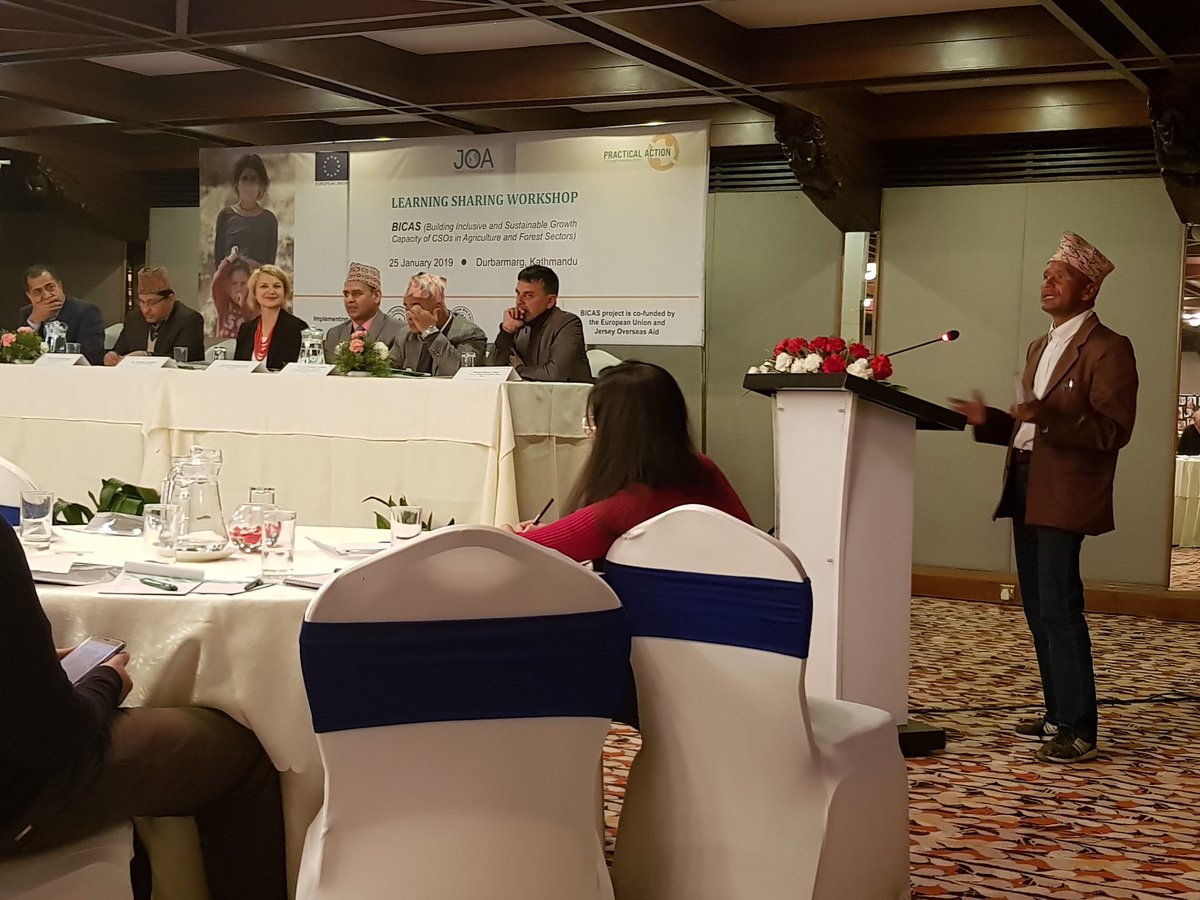 SSuvekshya's tweet photo. Mr. Nara Bd Rawat who used to work as a porter in neighbour country now a proud agri-entrepreneur  sharing his story how sustainable farming practices &amp; access to markets transformed his life @JerseyOAC  @EUinNepal @PracticalAction @achyutluitel @MenilaKharel @sujanpiya @upensth https://t.co/DHJkahFsaW