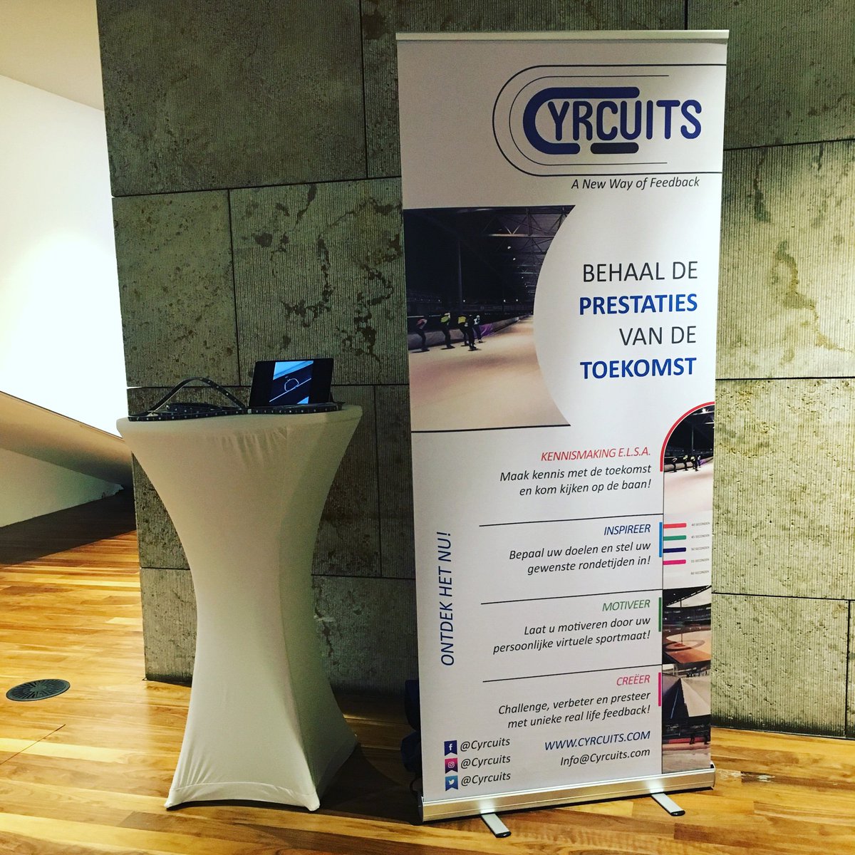 Cyrcuits's tweet photo. @Cyrcuits is vandaag aanwezig als gastspreker bij het “Startup Your Business in Technology” event. Onze stand zal u verwelkomen bij @OBAmsterdam #startup #event #sport #sportinnovation https://t.co/6i7hYETbRZ