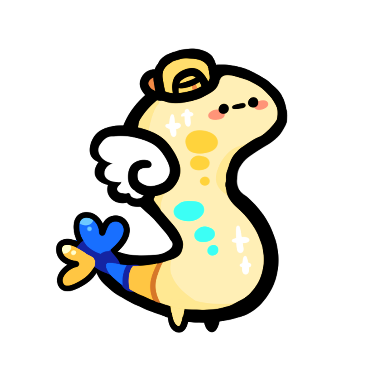 꿈뜰이분들🐛 저는 캐릭터가 있어서 여러분이 항상 멋진 팬아트 그려주시잖아요~ 근데 그게 정말 엄청 행복하고 큰 힘이 되는 일이거든요! 그래서 여러분들도 캐릭터가 있으면 좋겠다는 생각에 이렇게 디자인 해봤어요! (with. 육식토끼님) 마음에 드시나요?💛💙 (앞으로 더 많은 표정이 나올듯! ㅎ)