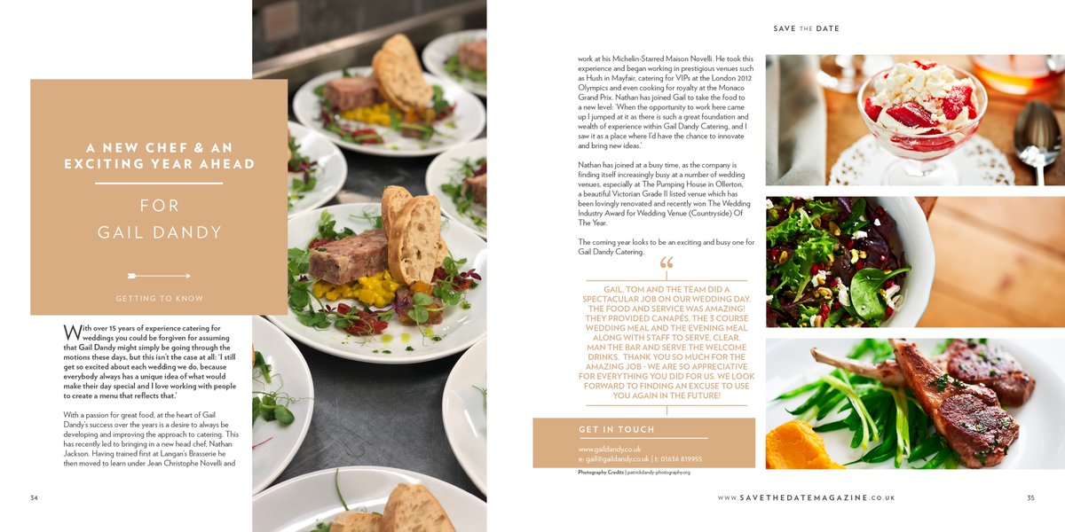 The new <a href="/savethedatemag/">Save the Date</a> is out now and here is our feature in this edition talking about the exciting year we have coming up, our new head chef and <a href="/ThePumpingHouse/">The Pumping House</a>