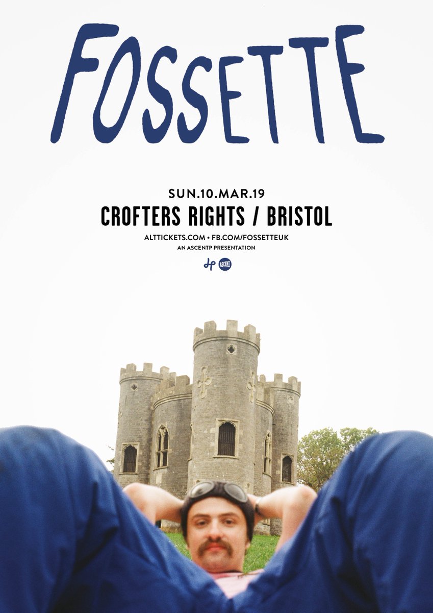 We're very excited to welcome <a href="/FossetteUK/">Fossette</a> to <a href="/Crofters_Rights/">The Crofters Rights</a> on Sunday 10 March. Tickets are on sale now!

Tix: alttickets.com/fossette-ticke…