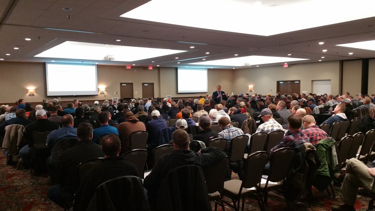 BeetPath's tweet photo. Despite the #Minnesota #blizzard and #subzerotemp conditions we had 275 audience for #SMBSC #sugarbeet production meeting in #Willmar #AGpassion..great program put together by #SMBSC and thank you for inviting me to speak about managing #Rhizoctonia @UMNExt @UMNPlantPath https://t.co/voNYVJ1iJq