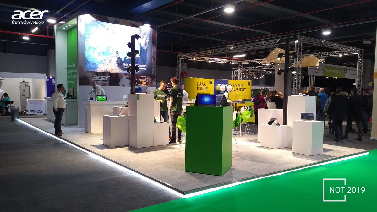 Acer_Education's tweet image. Not only #Bett2019... in these days we are also at #NOT2019 in Utrecht!
Come visit our stand to discover our newest devices for Education and experience the latest Mixed Reality headset. #AcerforEducation