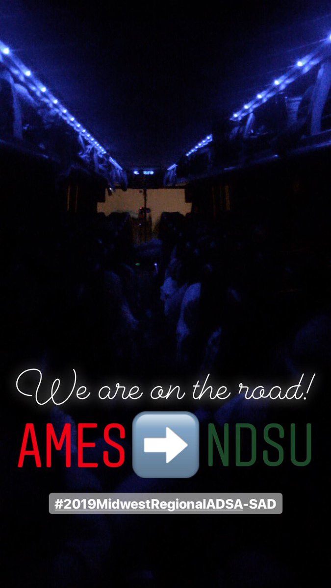ISUdairyscience's tweet photo. Our club is on it’s way to Fargo, ND for the The Midwest ADSA-SAD Conference! We’re ready to take on other Midwestern schools in Quiz Bowl, network with fellow dairy enthusiasts, eat lots of ice cream and have a great weekend! #ADSA2019 https://t.co/zj9AOykk9L