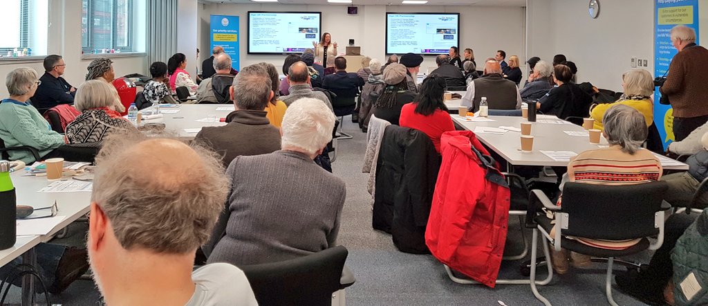 ageuklondon's tweet photo. We now hear from @AgeUKBerks' CEO Fiona Price, who is explaining how their partnership with @thameswater helps to support older customers #LDNWater https://t.co/DnWi56hz9H