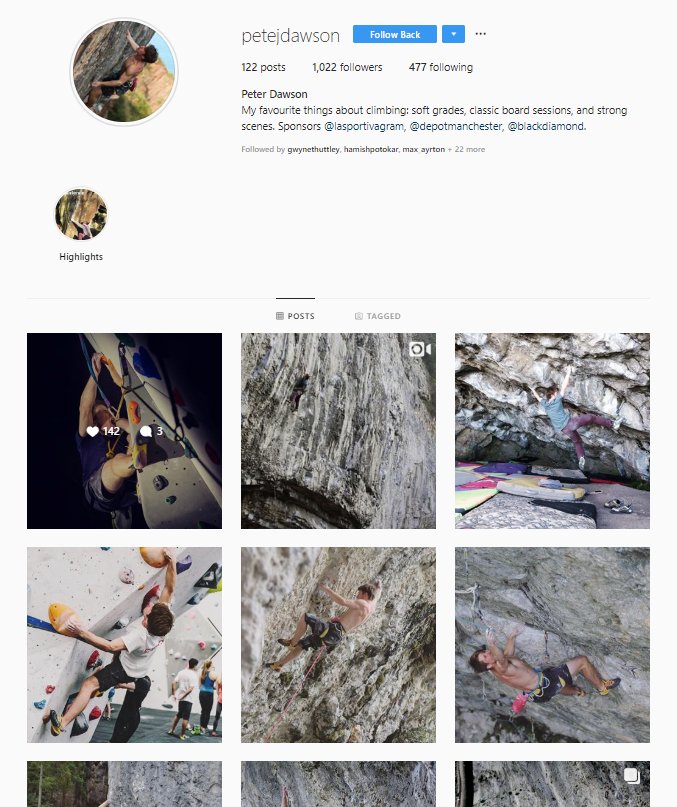 #followfriday Check out <a href="/petejdawson/">Peter Dawson</a> on instagram for inspiration and beta on how to climb all our hard blocs here in the centre ow.ly/Tyd030mWGnN