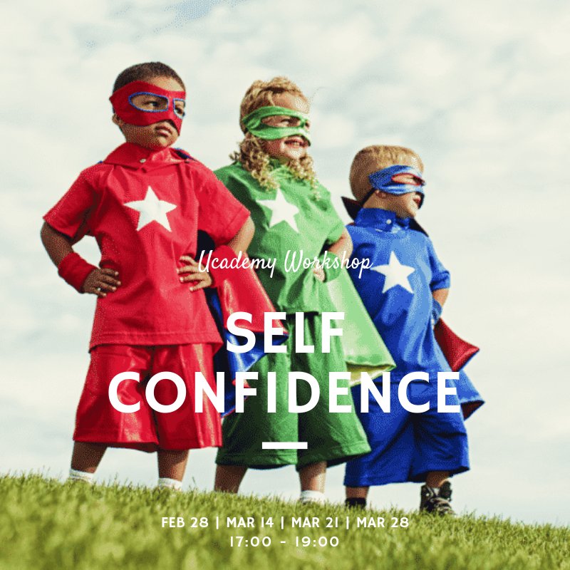 UcademyNL's tweet photo. Are you struggling to remain true to yourself? Do your goals always appear just out of reach? Then our Self-Confidence workshop might be just the thing for you.
For more info visit: https://t.co/KlRl8fmYni https://t.co/FCK8Tuq7CX