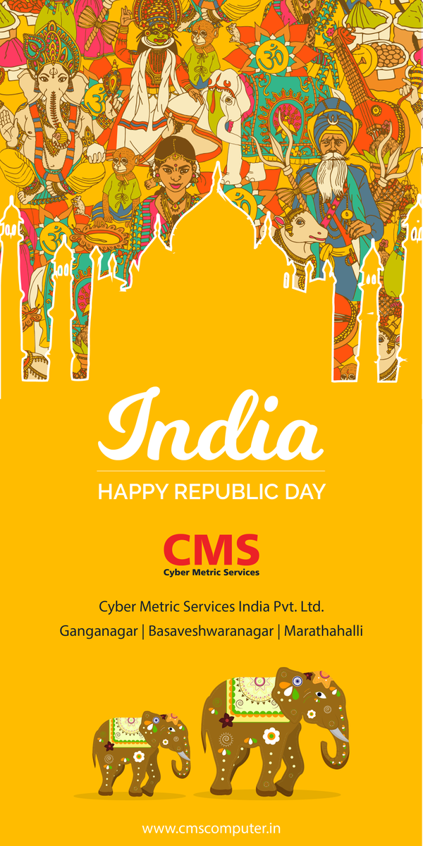 Java_trainings's tweet image. Cyber Metric Services (CMS) Wishes You A Happy Republic Day.
#JavaJ2EETraining