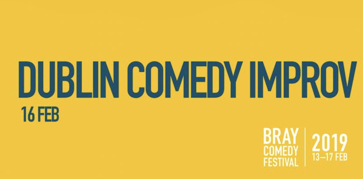 Bray Comedy Festival (@braycomedyfest) on Twitter photo Dublin Comedy Improv - The Last Show to be added to our line up!! 16th Feb <a href="/theharbour_bar/">The Harbour Bar Bray</a>
With acts including Ian Coppinger, Sharon Mannion, Paul Tylak and Kevin Gildea. Like 'Whose Line Is It Anyway', expect live, up close and personal!
bit.ly/2TeZ4bk Dublin Comedy Improv - The Last Show to be added to our line up!! 16th Feb <a href="/theharbour_bar/">The Harbour Bar Bray</a>
With acts including Ian Coppinger, Sharon Mannion, Paul Tylak and Kevin Gildea. Like 'Whose Line Is It Anyway', expect live, up close and personal!
bit.ly/2TeZ4bk