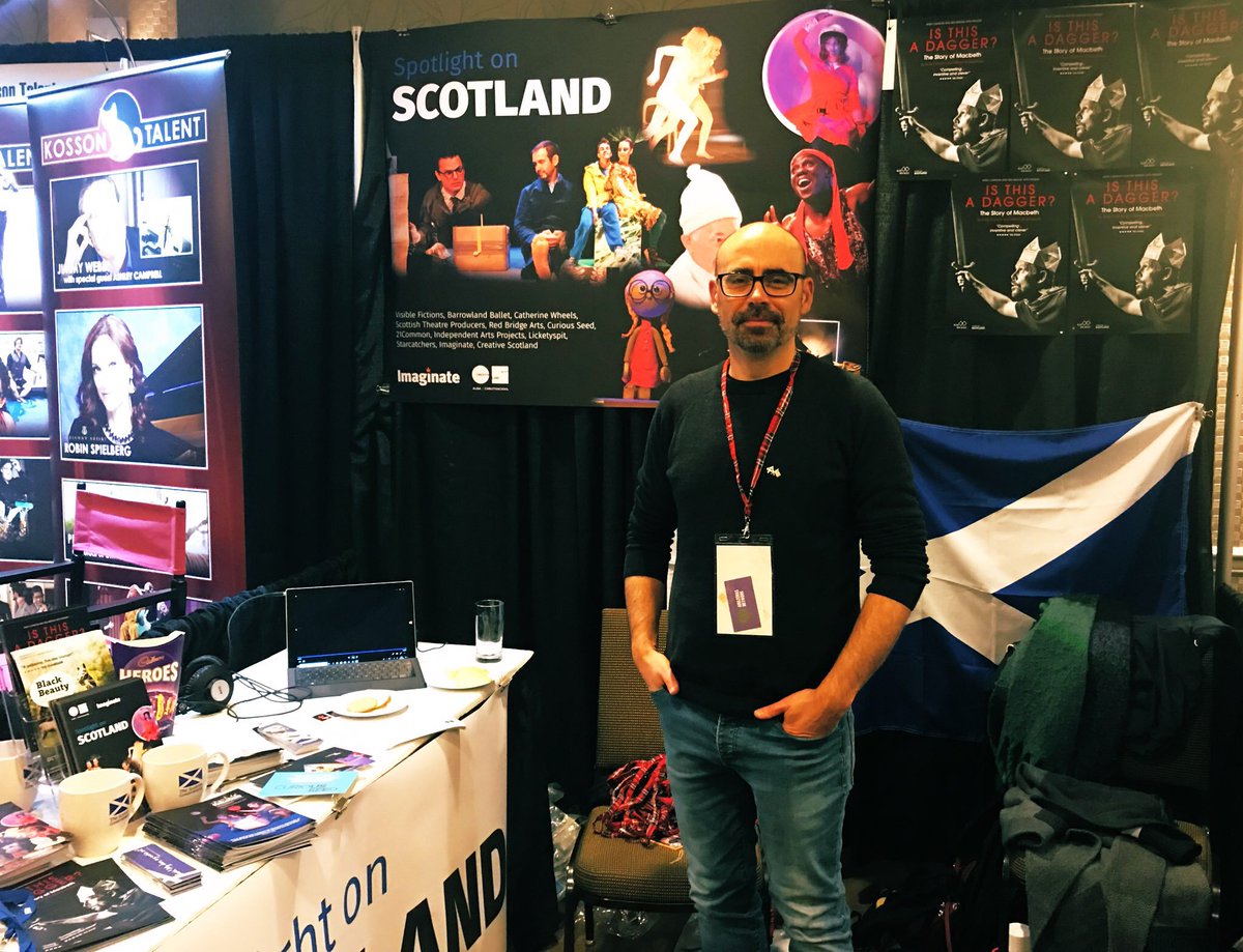CreativeScots's tweet photo. We teamed up with @ImaginateUK to support a delegation of Scottish artists, producers & companies at @IPAYtweet - the prestigious International Performing Arts for Youth showcase 🤩
Watch our short film about Spotlight on Scotland: https://t.co/K4CnkOlbB8
#IPAY2019 #IPAYScot https://t.co/8PvTm8CgUl