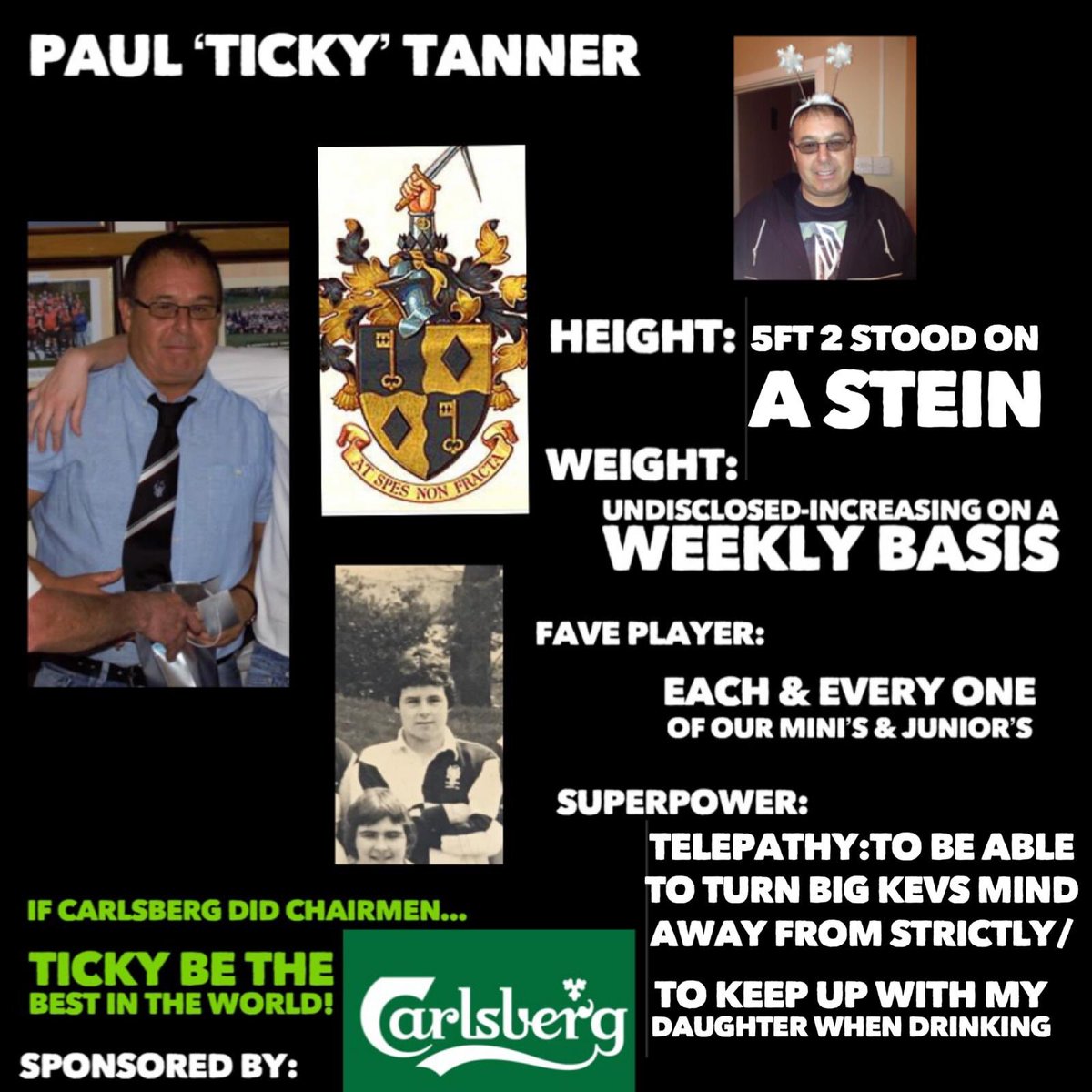 BlaenavonRugby's tweet photo. The chairman is up for this weeks profile, fair play to Ticky the effort he puts in is second to none. The support he shows towards our mini and junior section is first class, shows up to most matches and has even cooked for 100 + kids #topchairman #BLANFAM https://t.co/RfTcMEOhJh