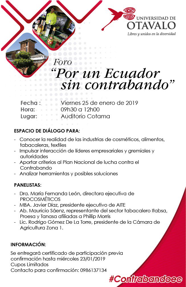 rgdelat's tweet photo. El día de hoy, tratamos la problemática del Contrabando 

Como afecta al sector productivo y a la sociedad en general 

#ContrabandoEC https://t.co/fvcdpkLQrY