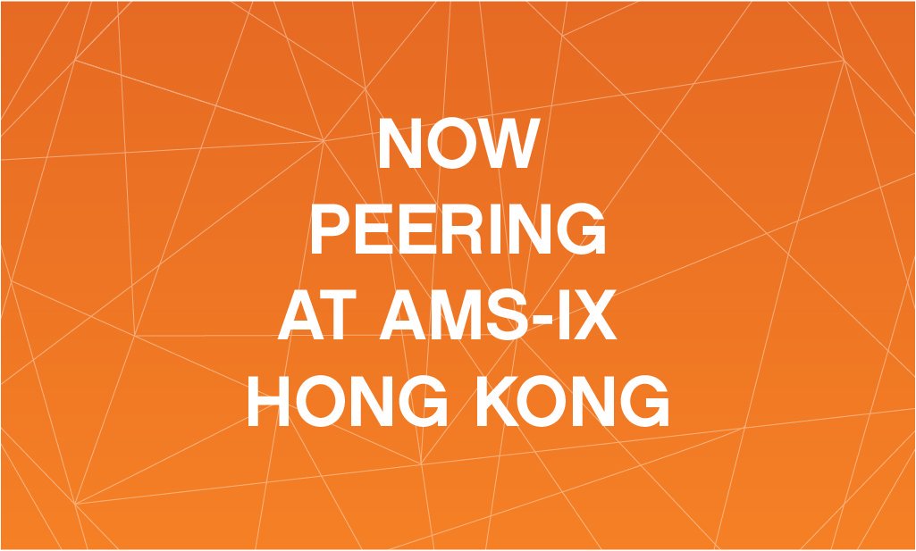 AMS_IX's tweet image. We would like to #welcome Earth Network Technology to #AMSIX #HongKong! May all your #peering needs be met!