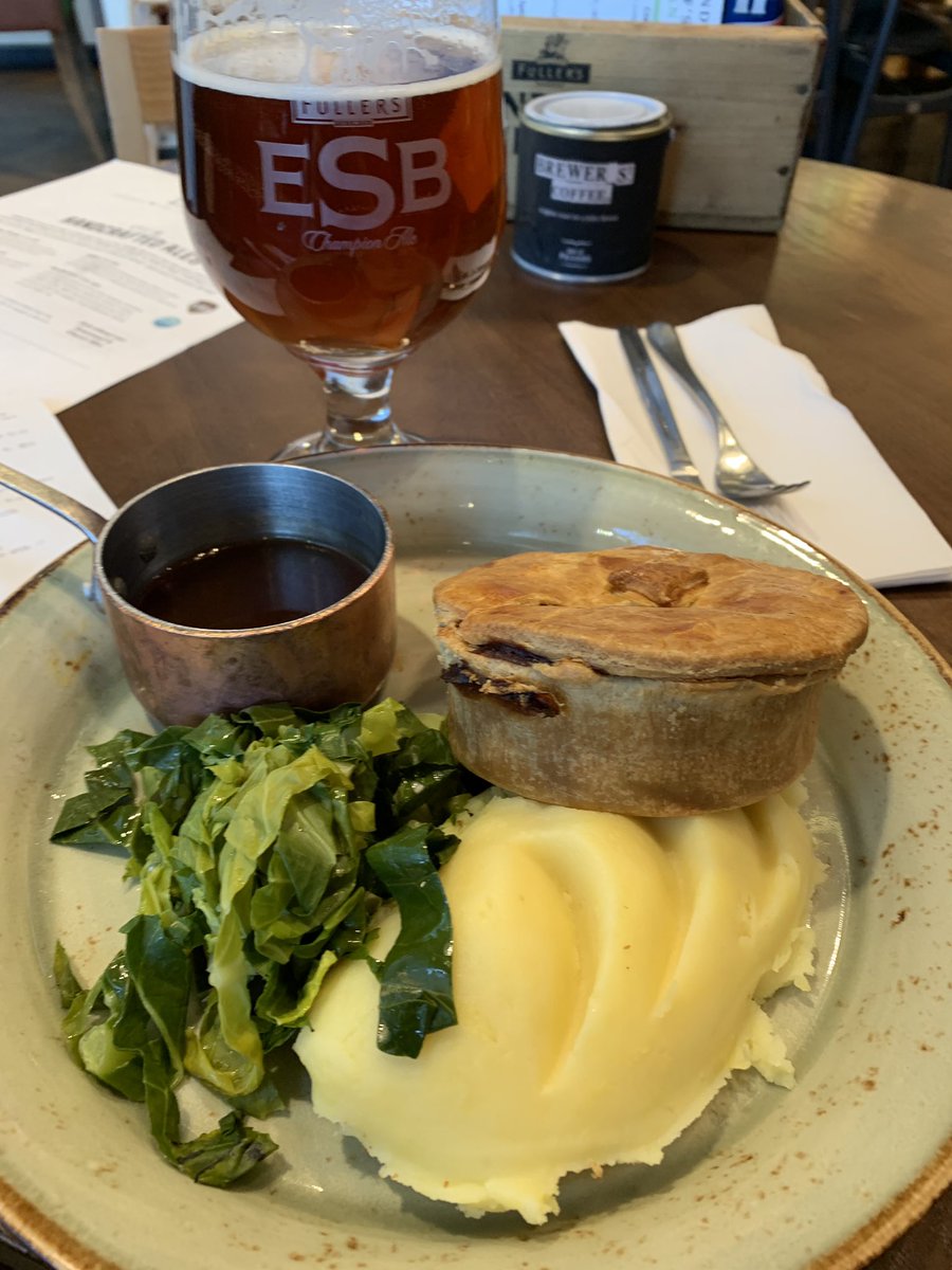 so happy <a href="/Londons_PrideT2/">London's Pride</a> can serve up a pie before flight back to Canada. No airline can compete with this. Thanks London, see you next time.