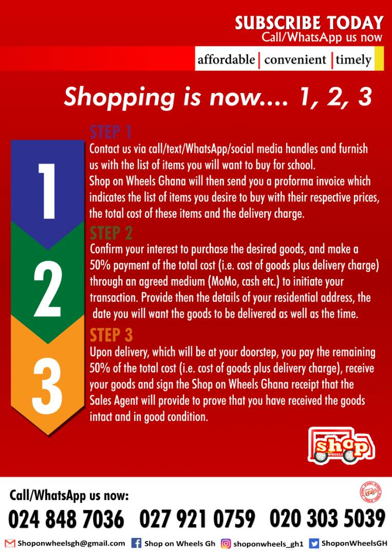 BasaUew's tweet photo. The wait is over.. Yes!  Contact us for your provisions and we would  deliver it to your  doorstep anywhere on campus. WhatsApp or call 0555491515 for our price list Now! 
Follow us on Twitter @ShoponWheelsGH @PeterEyram 

Thank you https://t.co/J2bOUsZPK4
