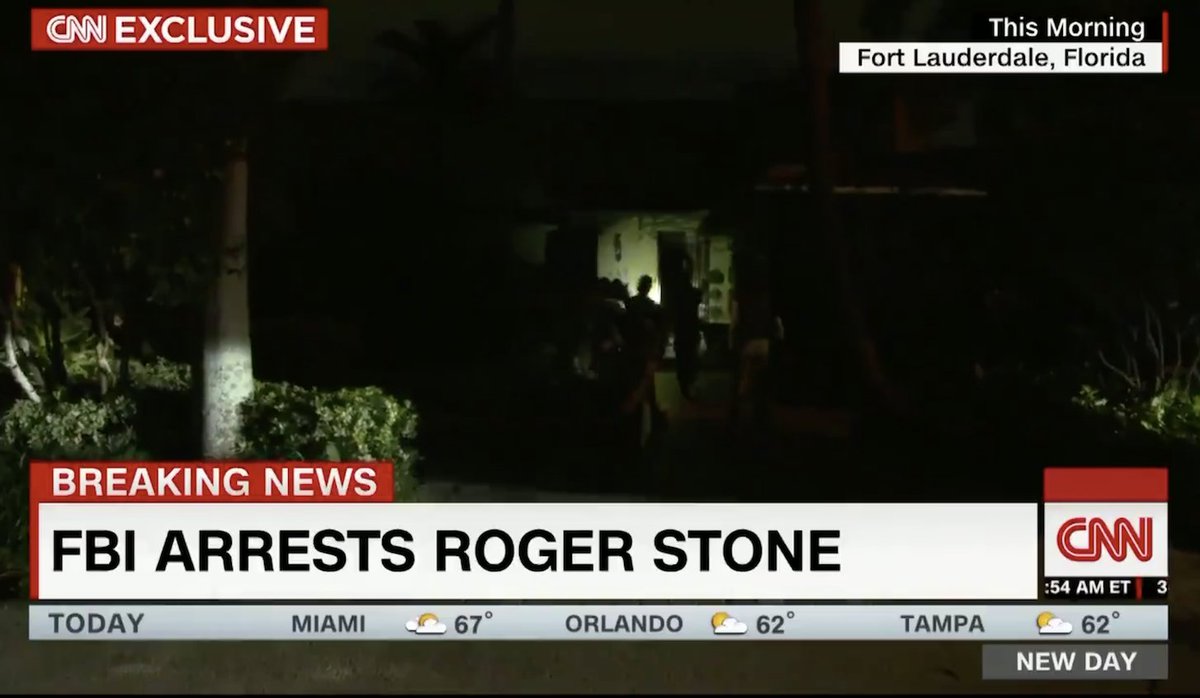 Mueller leaked pre-dawn raid on Roger Stone to CNN - set up crew an hour before raid