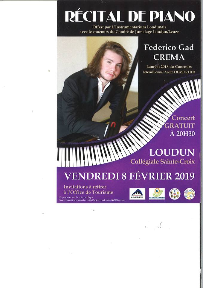 Loudunet's tweet photo. Récital de piano vendredi 8 février à 20h30h à #Loudun @LoudunInfo #spectacle #musique https://t.co/LFNtXRxRQ1