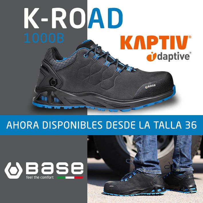 FEGEMUGROUP's tweet photo. 1000B K-ROAD con tecnología i.daptive® de @BaseProtection , disponibles desde la talla 36 hasta la talla 50.
#baseprotection #feelthecomfort #KAPTIV #CalzadoSeguridad https://t.co/YL2bCYI1ol