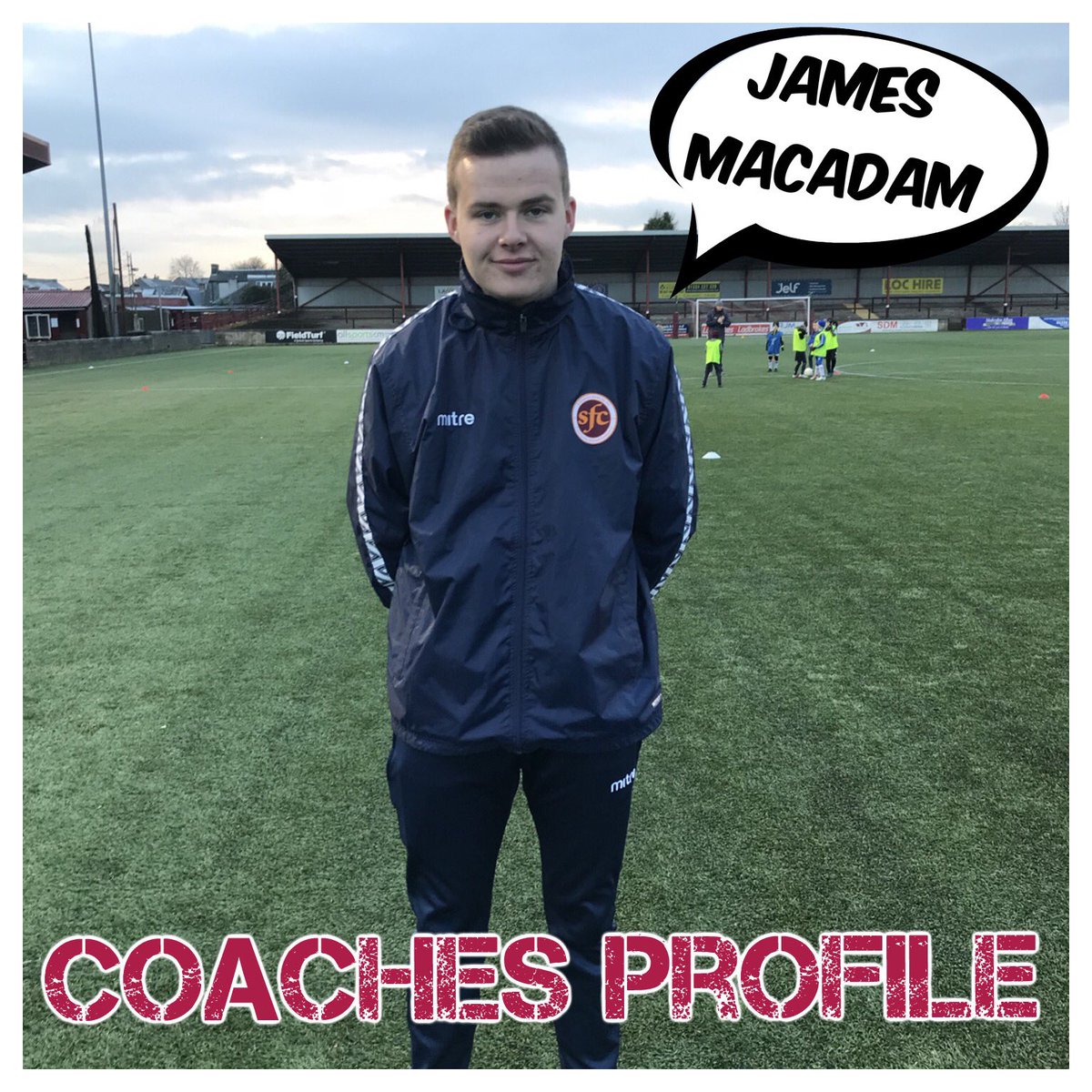 COACHES PROFILE

Next up is @stenny_afc Team Player & NEW Community Coach ⬇️

Name- James MacAdam
Age- 18
Team / Programme- Young Maroons / 2004s
Favourite Skill- Scoop Turn
Favourite Player- Lionel Messi
Favourite Team- Manchester City / Stenhousemuir FC
Twitter- @JamesMacadam14