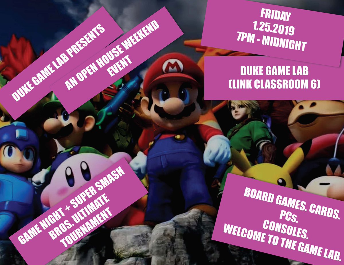 dukestorylab's tweet photo. Game Lab + Story Lab Launch continues today: a lunchtime #ScholarsStorytelling with @RobinKirk on her new YA #TheBond followed by #dukestorylab #OpenWrite; filmmaker Jung Yeop Lee on walking simulators, biologist Eric Spana on science in games; and an evening of gaming. Join us! https://t.co/dJB6YAhs3N
