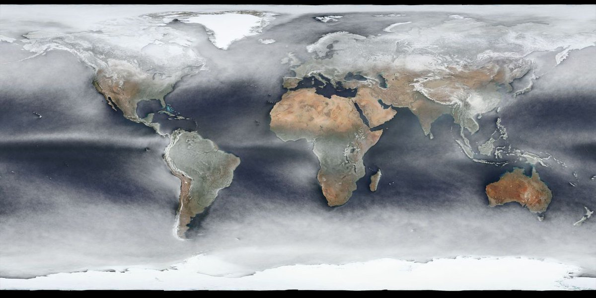 How Earth looked like from Space in 2018 on average. buff.ly/2Wh2QD2