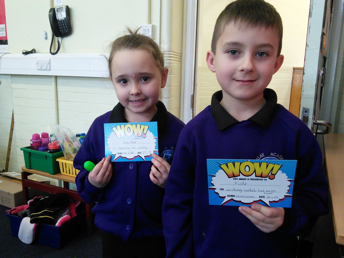QuayYr1's tweet photo. Year 1 are proud of Piotr and Carla-Rose this week for their writing. Keep up the good work! @QuayYr1 https://t.co/6kvUJYGARh