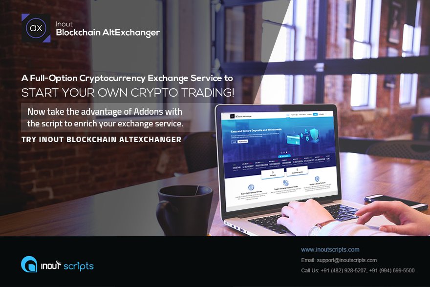 InoutScripts's tweet image. Cryptocurrency exchange service script - Inout Blockchain AltExchanger.
#InoutScripts #CryptocurrencyNews #Blockchain #blockchaintechnology