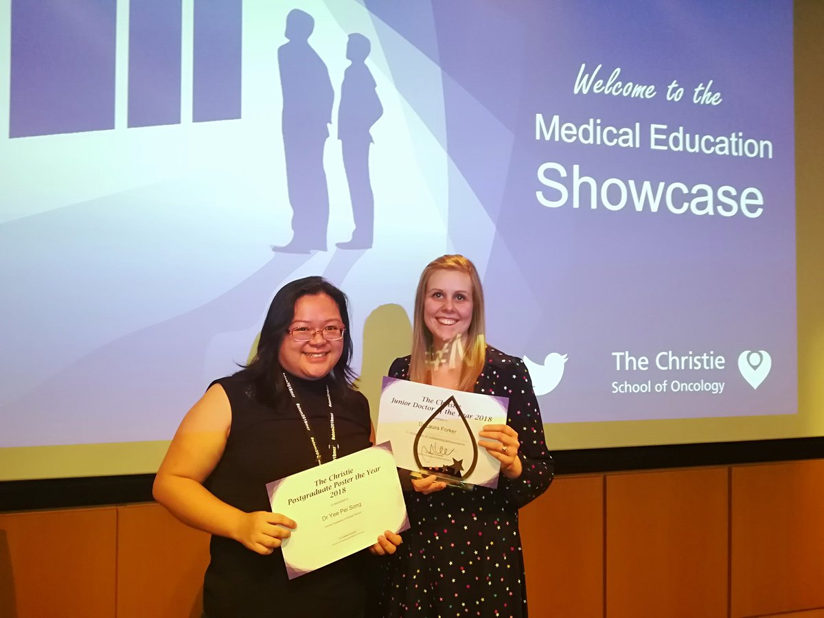 Prof Ananya💙 @achoud72.bsky.social (@achoud72) on Twitter photo How smug am I?! Both Laura Forker and <a href="/syeepei/">YeePei Song 🕷💙</a> won first prizes in their sections. Congratulations! So very well deserved. <a href="/RRR_UoM/">RT Related Research</a> <a href="/MCRCnews/">Manchester Cancer Research Centre</a> <a href="/TheChristieNHS/">The Christie NHS</a> #radonc @TheChristieSoO #MedEd19 How smug am I?! Both Laura Forker and <a href="/syeepei/">YeePei Song 🕷💙</a> won first prizes in their sections. Congratulations! So very well deserved. <a href="/RRR_UoM/">RT Related Research</a> <a href="/MCRCnews/">Manchester Cancer Research Centre</a> <a href="/TheChristieNHS/">The Christie NHS</a> #radonc @TheChristieSoO #MedEd19