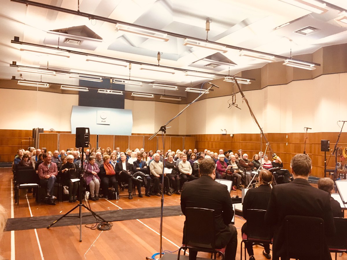 BBCSingers's tweet photo. We are performing the brilliant choral works of @dovecomposer with conductor #NicholasKok today at Maida Vale Studios! The concert is presented by the wonderful @SaraMohrPietsch &amp; will be recorded for future broadcast on @BBCRadio3 #JonathanDove 🎶🎶 https://t.co/tioFGtGO60