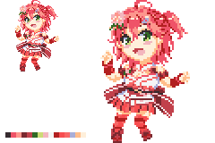 のろまdot ドット絵さくらみこちゃん Miko Art