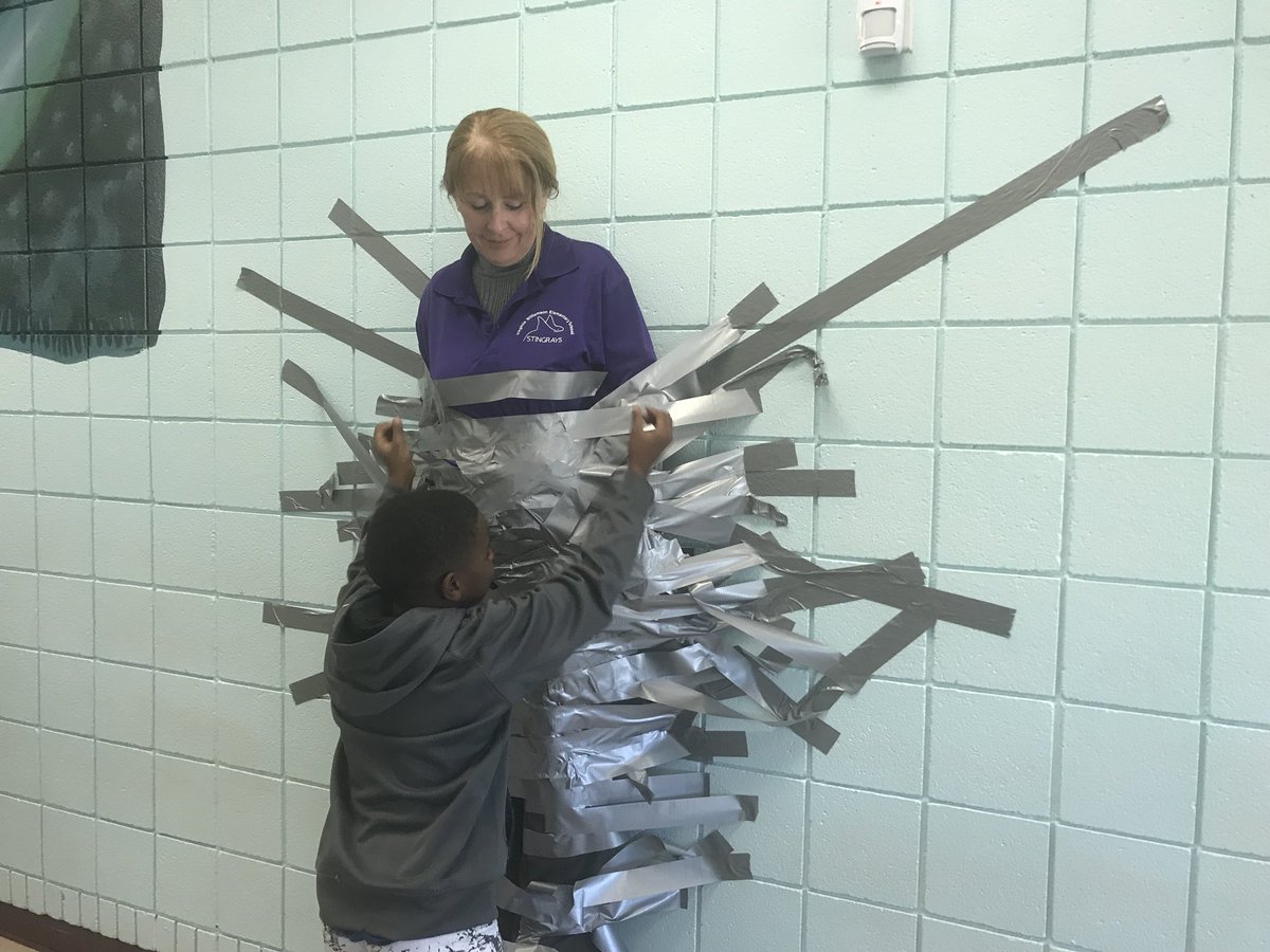 MissHardin2's tweet photo. Today we stuck Mrs. Otto to the cafeteria wall!  Thanks to everyone who participated! https://t.co/kLT2sa55QU