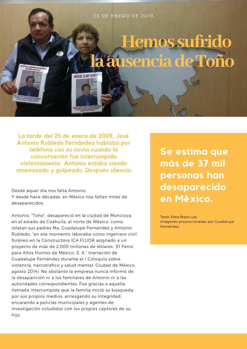 Edni_BL's tweet photo. Una década sin Antonio Robledo Fernández, y como este caso, miles en México. Acompaño fraternalmente a su  familia en su incansable búsqueda #NosFaltaToño #UnaDecadaSinToño  #HastaEncontrarlos  #DesaparicionForzadaMexico #DesaparecidosMexico  #SonMasde43 #NosFaltanATodos https://t.co/IdseolhaU6