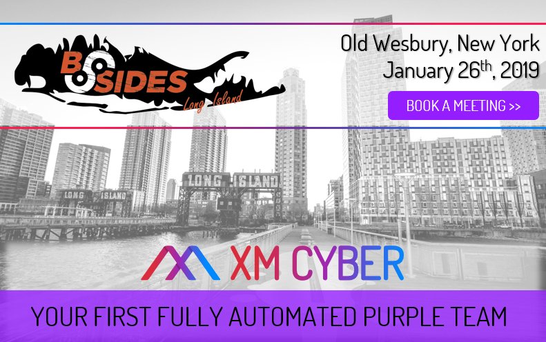 XMCyber_'s tweet photo. It's tomorrow! 
@StevenMilanesi1 and @JudoSecurity are waiting for you at @BSidesLI at @NYIT de Seversky Mansion!
Come to discuss #APTsimulation and automated purple team. 

Schedule a meeting with us!
https://t.co/2QrZai5UXh
#Cyber #CyberSecurity #infosec #redteam https://t.co/n58uK1BbwZ