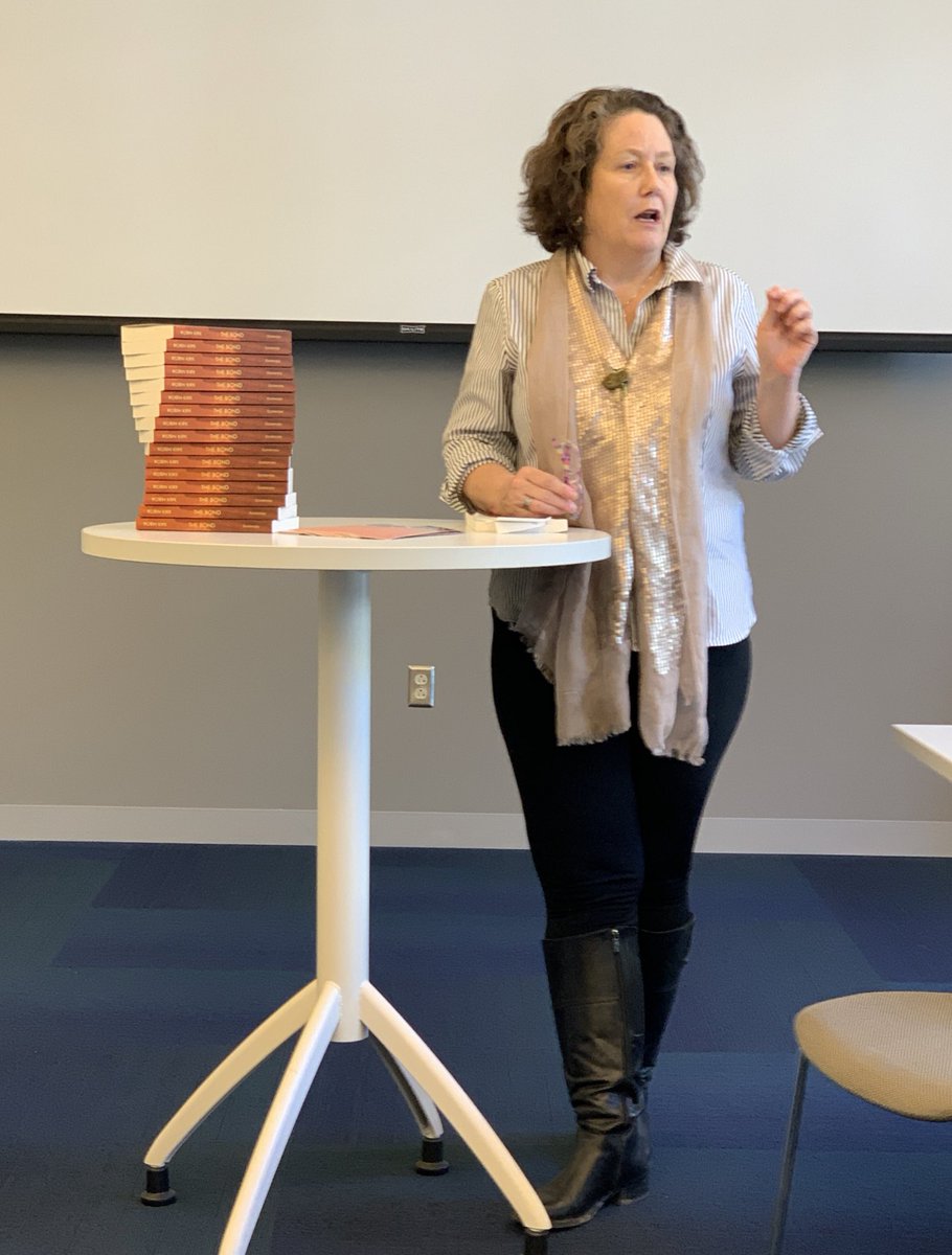 dukestorylab's tweet photo. “I am a furry, carnivorous potato.” -The Bond (@BlueCrowBooks) 

Wonderful book talk with @robinkirk today at #dukestorylab! 
#GameLabStoryLabLaunch continues this afternoon with #openwrite at the Link @DukeU https://t.co/xVVfvlda4A