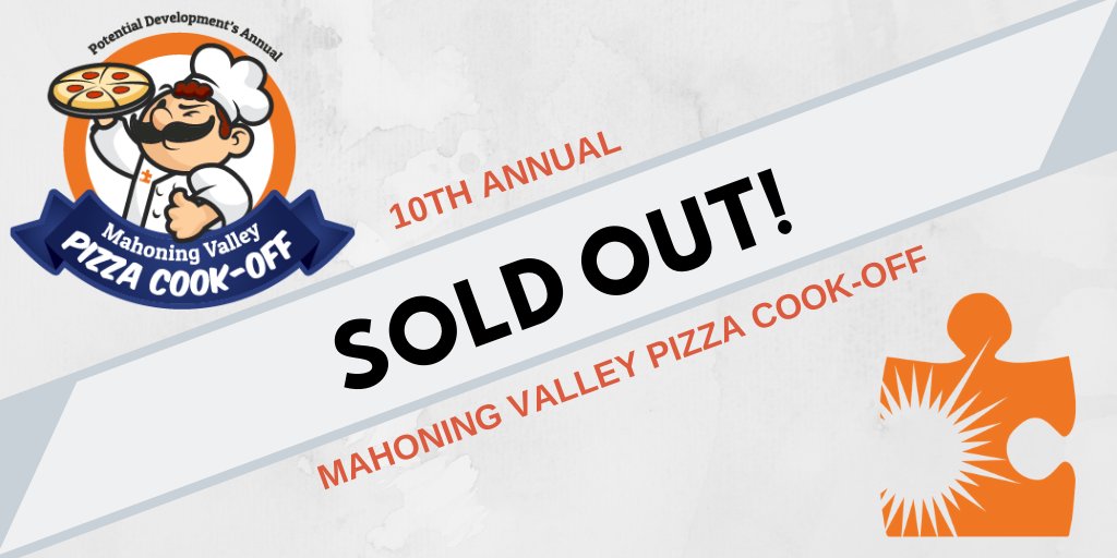PDProgram's tweet image. Thank you to everyone who bought a table for this years 10th Annual Mahoning Valley Pizza Cook-Off! We sold out in just one day! Sponsorships are still available, or if you would like to donate an item to our raffle, silent or live auction, we greatly appreciate it!