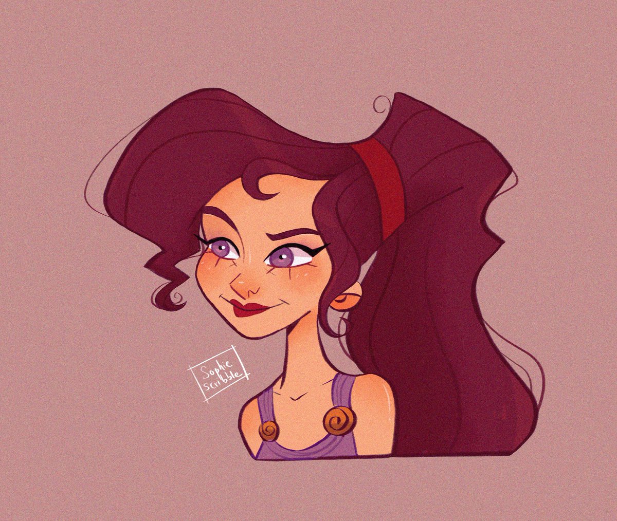 Megara Hercules Disney Sophie Galloのイラスト