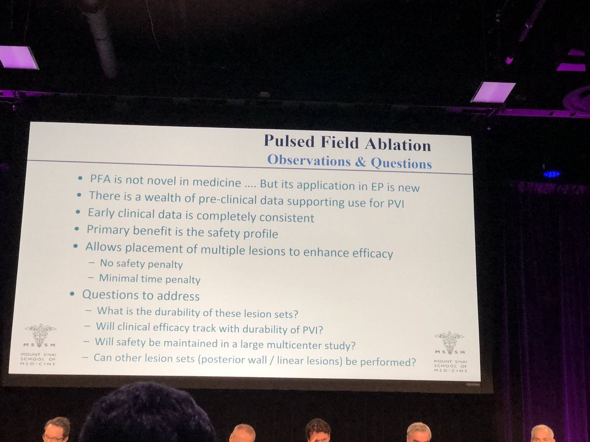 Pulsed field ablation looks promising! Another presentation at Boston af 2019