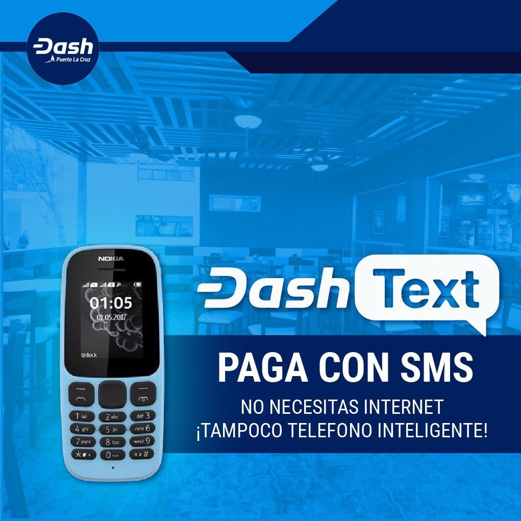 DashPlc's tweet photo. Dash busca llegar a más personas y ahora podrás usar esta Criptomoneda sin necesidad de internet o teléfono inteligente. Dash text es un nuevo servicio que te permite enviar y recibir Dash. #DashVenezuela #DashForce #DashPlc #DashText #DashPay https://t.co/8SKQ6SBp9G