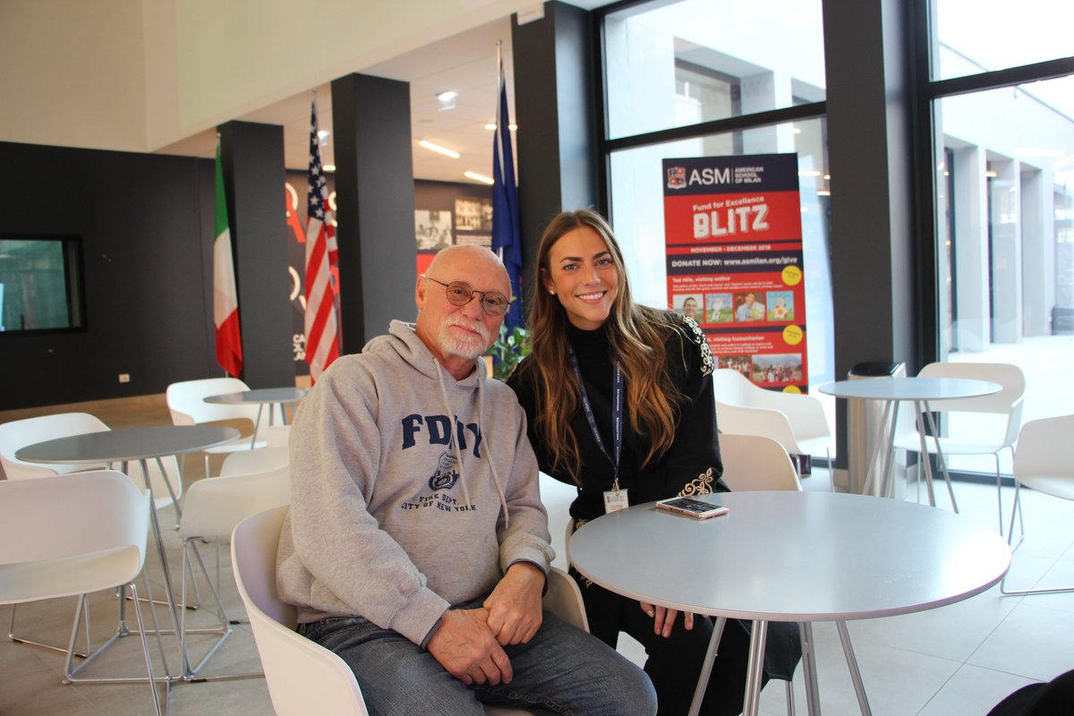 ASMilan's tweet photo. Today our teachers are hard at work during their professional development day, but were happy to see former student, Laura Piccinetti #classof2007 on campus! Laura now lives in London, but comes to Milan often to visit family and friends. 😊 #ASMAlumni #ASMRocks https://t.co/obUCFE76Ww