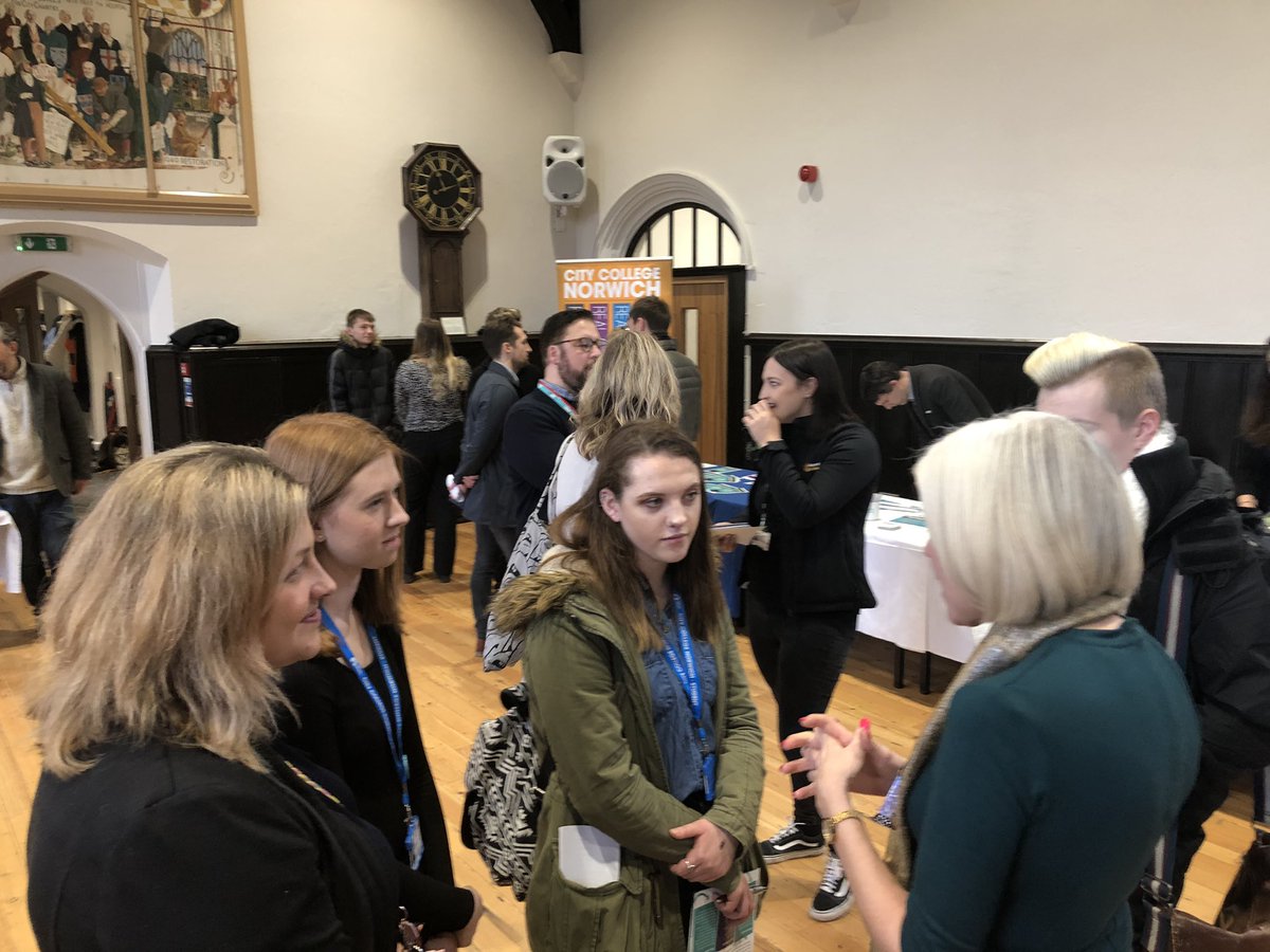 Thanks to <a href="/NorwichforJobs/">Norwich for Jobs</a> for the reverse jobs fair today. We continue to expose our students to work based opportunities and support them to develop their knowledge regarding employers expectations......<a href="/norwichcollege/">City College Norwich</a>